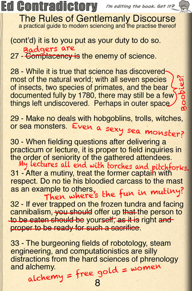 The Rules of Gentlemanly Discourse, page 8