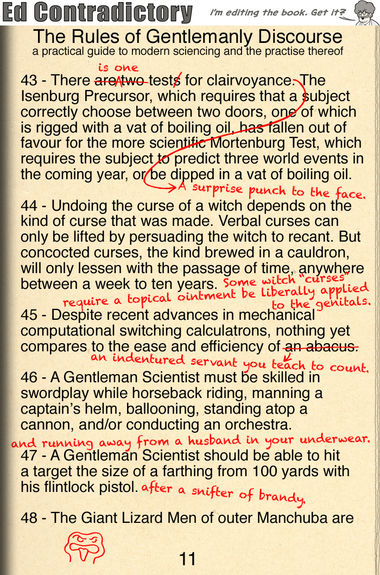 The Rules of Gentlemanly Discourse, page 11
