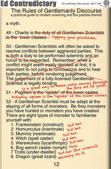 The Rules of Gentlemanly Discourse, page 12
