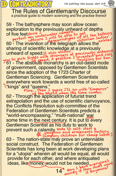 The Rules of Gentlemanly Discourse, page 14
