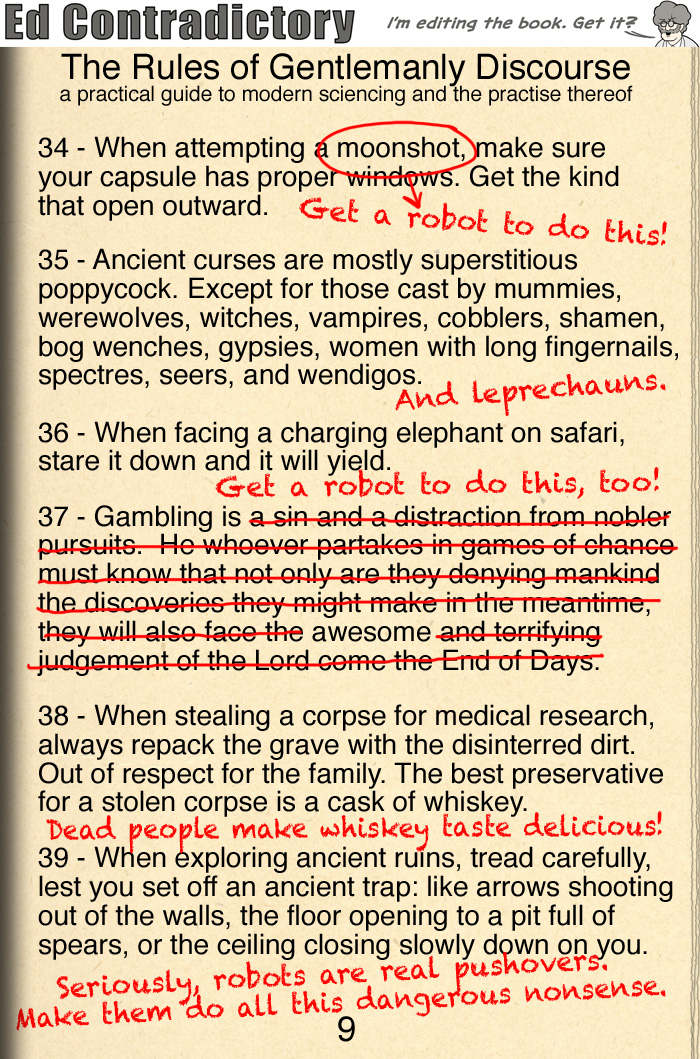 The Rules of Gentlemanly Discourse, page 9