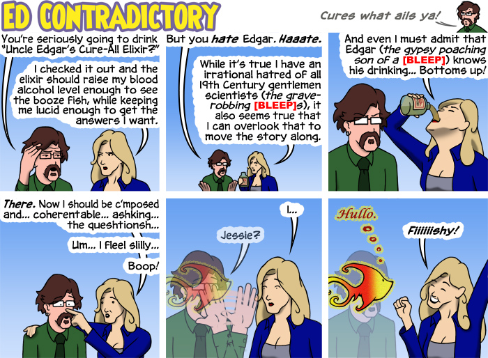 The Secret Origin of The Magical Booze Fish, Part 4